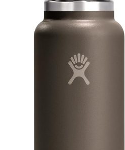 Hydro Flask Water Bottle - Insulated Stainless Steel - Wide Cap Lid, Non Spill, Leakproof 32 Oz Sandpiper