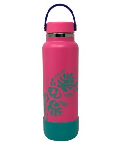 HYDRO FLASK Flamingo Wide Mouth Flex Cap Bottle, 1 EA