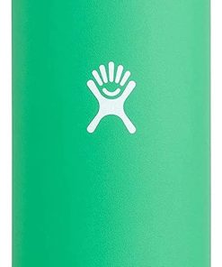 Hydro Flask Water Bottle - Stainless Steel & Vacuum Insulated - Wide Mouth 2.0 with Leak Proof Flex Cap - 20 oz, Spearmint