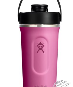 Hydro Flask Shaker Bottle ?C Insulated Stainless Steel Gym Bottle for Pre Workout & Protein 24 Oz Reef Pink