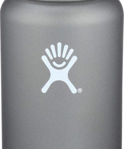 Hydro Flask 32 oz Double Wall Vacuum Insulated Stainless Steel Leak Proof Sports Water Bottle, Wide Mouth with BPA Free Flex Cap, Graphite