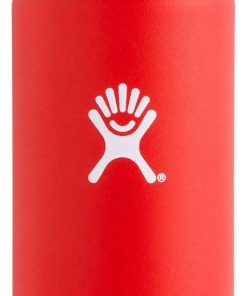 Hydro Flask 18 oz Double Wall Vacuum Insulated Stainless Steel Leak Proof Sports Water Bottle, Wide Mouth with BPA Free Flex Cap, Lava