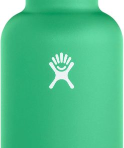 Hydro Flask Water Bottle - Stainless Steel & Vacuum Insulated - Wide Mouth 2.0 with Leak Proof Flex Cap - 64 oz, Spearmint